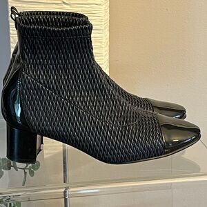 Heyraud Black Ankle Booties Made in France Size 37